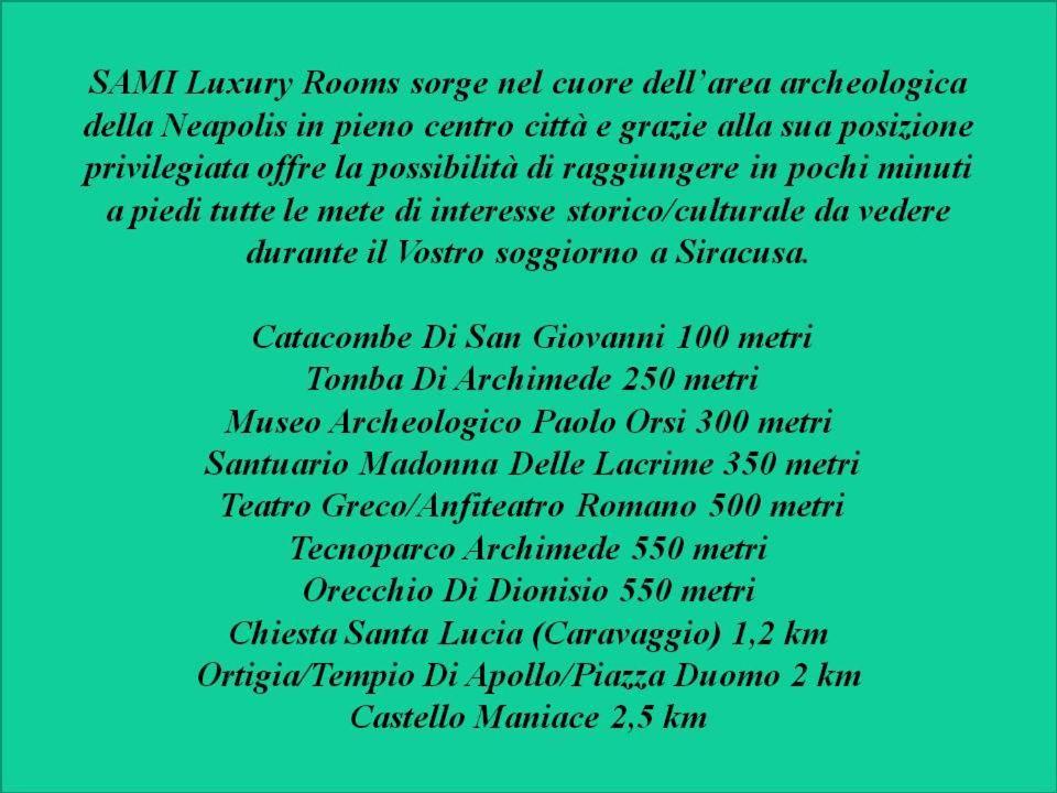Sami Luxury Rooms 3 8 0 7 9 4 9 2 5 3 سيراكوزا المظهر الخارجي الصورة